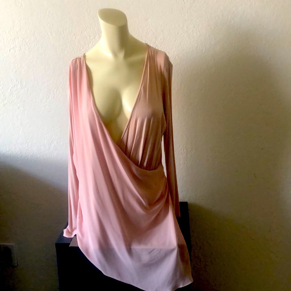 Faux wrap blouse by rampage- beautiful